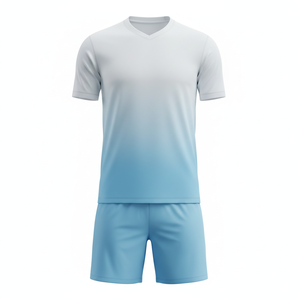 ชุดฟุตบอลยูนิเซ็กซ์พร้อมกางเกงขาสั้น ชุดโยคะพรีเมียมสองชิ้น ชุดฝึกซ้อมฟุตบอล ชุดออกกำลังกาย ชุดกีฬา รับผลิตตามแบบ OEM - Product Image 1