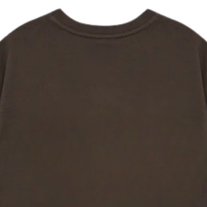 T-shirt pour homme en coton 100% brodé de qualité supérieure, 230g, couleur brun foncé, confortable, décontracté, streetwear, tee-shirt doux et respirant - Product Image 5