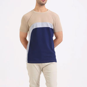 T-shirts pour hommes de qualité supérieure 100% coton, couleur et logo personnalisés, coupe classique, respirants, fabriqués au BS - Product Image 1