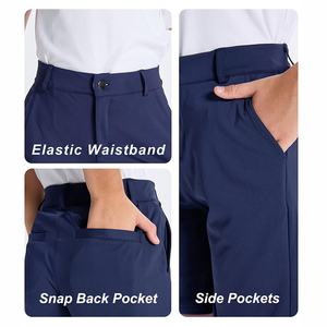 Boys <b>Navy</b> Blue School Uniform Pants Athletic <b>Chino</b> Woven Fabric Children Golf Pants for School Wear - Product Image 5