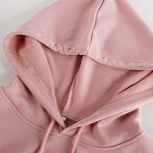 Sudadera Corta con Capucha para Mujer, Moda de Verano, Sudadera de Felpa Francesa, Logotipo Personalizado, Mezcla de Algodón, Ligera y Transpirable - Product Image 3