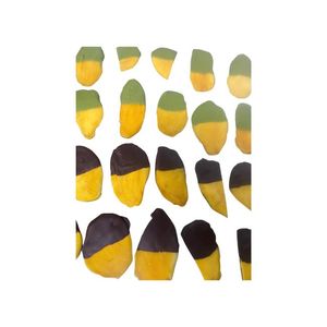 Mangue séchée tranchée gourmet au chocolat et aux amandes – Qualité export, éco-responsable, en vrac, collation fruitée saine - Product Image 1