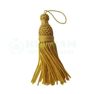 Tassel Fringe Decorative Metallic Handmade Silver Gray Customizable Size Clothing Garment <b>Accessories</b> Church Embroidered - Product Image 2