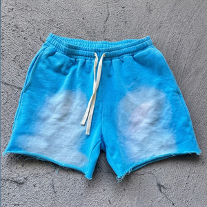 Shorts de jogging délavés à l'acide pour hommes, coupe décontractée, en coton premium, fourniture directe usine OEM - Product Image 6