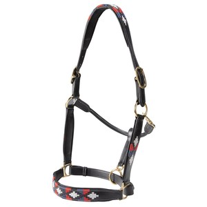 Cabestro de polo personalizado tejido a mano, de cuero genuino acolchado y ajustable, con herrajes de latón, para caballos de estilo western. - Product Image 3