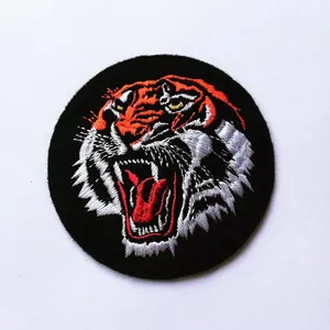 Badges brodés avec logo personnalisé, motifs brodés, patchs tissés, patchs à coudre ou à repasser avec découpe laser - Product Image 5