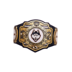 Ceinture de championnat des UConn Huskies avec détails dorés, ceintures de titre sportives universitaires - Product Image 6