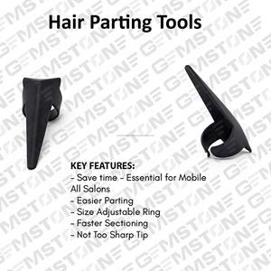 Kit de Herramientas para Extensiones de Cabello Negro, Alicates, Kit de Gancho y Bucle para Anillos Micro, Removedor de Cuentas y Cierre, Alicates Multifunción de 2 Orificios - Product Image 3