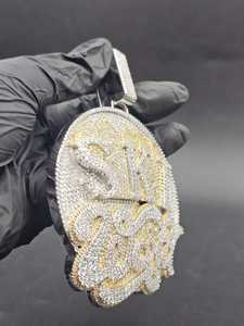 จี้เพชรโมซานไนต์แบบ Iced Out สองสี เงินแท้ 925 ชุบทอง 18k จี้ตัวอักษรแบบฮิปฮอปสั่งทำได้ จี้ส่วนตัว  เครื่องประดับสั่งทำ - Product Image 3