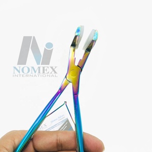 Tape in Hair Extension Plier Wholesale Stainless Steel with Silicon <b>Points</b> Multi Color Hair Extension <b>Tools</b> Private Label - Product Image 3