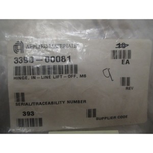 9 NEW AMAT 3390-00081 HINGE, IN-LINE LIFT OFF, M6 - อุปกรณ์และชิ้นส่วนเซมิคอนดักเตอร์ระดับโลกที่เชื่อถือได้ที่ - Product Image 5