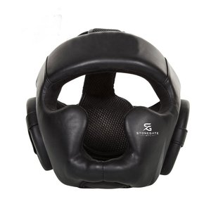 Protector de Cabeza de Boxeo de Cuero con Logotipo Personalizado, Ligero, Transpirable y Ajustable para Kickboxing Profesional 2026 - Product Image 1