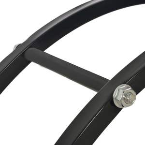 Soporte para Leña de Acero Negro de 27.6"x7.9"x27.6" Accesorio para Chimeneas - Product Image 5