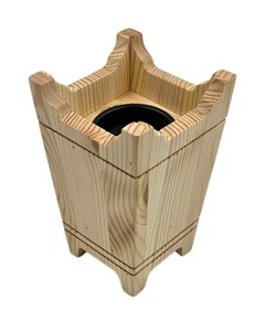 Soporte Difusor de Incienso de Madera de Pino con Inserto Metálico para Aceites Esenciales, Caja Quemadora de Aromaterapia para Uso Religioso, en el Hogar y Spa - Product Image 1