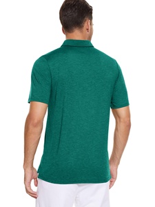 Logotipo personalizado del fabricante impreso espacios en blanco 100% algodón lienzo antiarrugas de talla grande patrón sólido Golf para camisas para hombres - Product Image 3