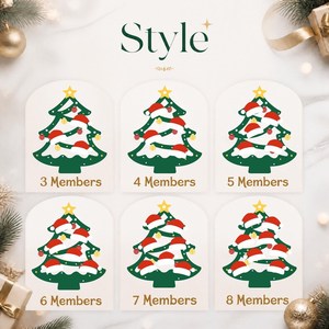 Adorno Navideño de Madera Personalizado con Nombres de Familia Grabados, Decoración Festiva - Product Image 5