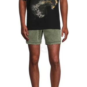 Chemise légère délavée à l'acide pour homme, taille élastique, style streetwear, avec taille et design personnalisés, prix abordable, OEM - Product Image 3