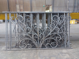 Custom Iron Railings Balcony Projects: Luxurious & Elegant Ornamental Wrought Iron Architectural Railing Ideas for Your House - Product Image 1