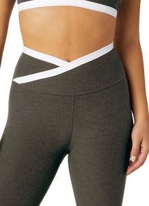 Nouveaux Leggings Taille Moyenne Femme en Coton Doux Amincissant et Sculptant / Anti-Bactérien Respirant pour Entraînement Course Été - Product Image 6