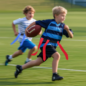 Ensemble de ceintures de drapeau de football personnalisées avec logo de marque, réglables pour adultes, équipement d'entraînement de football imprimé numériquement, kit de sport d'extérieur Clovix - Product Image 5