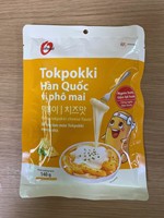 O'Food Korean Instant Tokpokki 140g Cheese Flavor Chewy Rice Cake Easy and Delicious Korean Street Food Wholesale