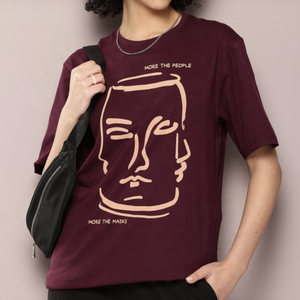 T-Shirt en coton surdimensionné d'été pour femmes imprimé coupe ample à manches courtes décontracté Streetwear Style tendance de la mode - Product Image 4