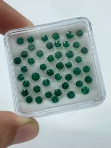 Boucles d'oreilles pendantes émeraude de haute qualité et pendentif en pierre précieuse naturelle, bijoux fins, vert 5,31 carats taille brillant, pour cadeau, prix de gros - Product Image 3