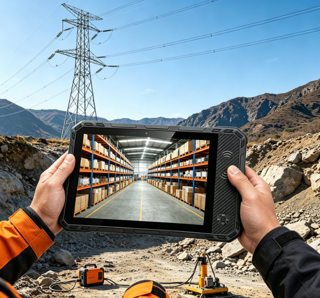 8" Rugged Tablet PC UTAB RK803 550cd/m2 Gorilla Glass IP68 Waterproof 10000mAh with Fingerprint & Iris Recognition