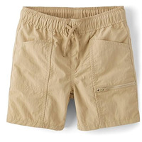 Unisex modieuze zomer yogini strandshorts, casual, waterafstotend, snel drogend, katoen polyester PU coating, rits, geschikt voor wandelen en sport.