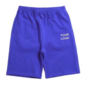Shorts Deportivos Casuales para Hombre, 100% Algodón, Color Sólido, con Logotipo Personalizado, Secado Rápido y Transpirables, Venta al Por Mayor - Product Image 1