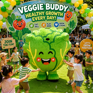 Disfraz <span class=keywords><strong>Inflable</strong></span> de Vegetal de Dibujos Animados, Traje de Personaje Caminante para Eventos de Promoción de Alimentos Frescos - Product Image 2