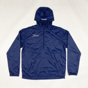 Chaqueta Cortavientos con Capucha para Hombre ZEEGOOD, Color Azul Marino, Ligera, de Poliéster, Informal, para Primavera, con Cierre de Cremallera - Product Image 1
