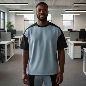 2026 New Customized 100% Cotton Men's Oversize Drop Shoulder <b>Hip</b> Hop T-Shirt 180 GSM Anti-shrink Quick Dry Breathable - Product Image 2