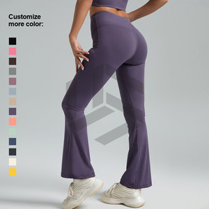 Women's Eco-Friendly High-Waisted Workout Leggings XL Spandex Seamless Gym Fitness Yoga Pants Elastic Waist Closure Wholesale - Product Image 4