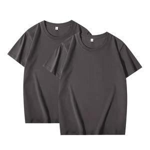 เสื้อยืดสีพื้น 2 ชิ้น ผ้าฝ้าย 100% สำหรับผู้ชายและผู้หญิง สีขาว คอกลม ทรงหลวม แขนสั้น รุ่นพื้นฐาน เข้าได้กับทุกชุด เสื้อยืดคู่รัก สีดำ - Product Image 6