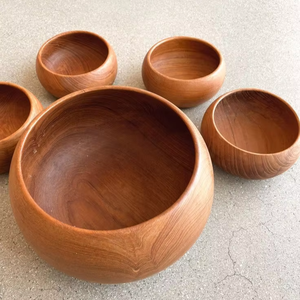 Exportador Indio Suministra Tazones Pequeños de Madera de Acacia Hechos a Mano para Ensaladas, Arroz, Servicio en el Hogar, Hotel, Restaurante, Uso en la Mesa de Comedor - Product Image 1