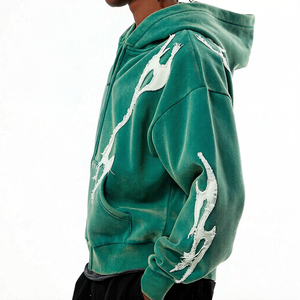 Sudadera con Capucha Bordada de Alta Calidad para Hombre, Unisex, con Logotipo Personalizado, 100% Algodón, Forro Polar Sólido de Invierno, de Secado Rápido - Product Image 4