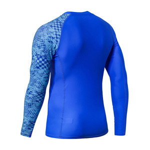 Custom Long Sleeve UPF50 Rash Guard <b>Men</b> Quick Dry <b>Compression</b> BJJ Surfing Swimming Sport <b>Shirt</b> with Digital Printing - Product Image 2