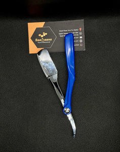Rasoir de sécurité pliant en acier inoxydable à lame unique avec manche en plastique, haute qualité, pour barbier, logo personnalisé, pour hommes et barbe, vente en gros - Product Image 3