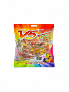 OEM ODM V5 Layered Fruit Gummy Candy Peelable Soft & Chewy Rich Fruity Flavor Fun <b>Snack</b> Factory Wholesale Price - Product Image 3