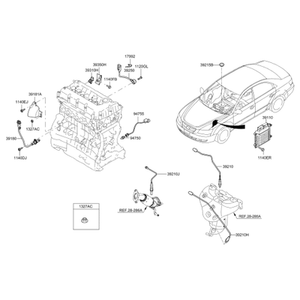 Sensores y Interruptores de Motor Nuevos para Grandeur/Azera, Lado Derecho, 392103C200 - Product Image 2