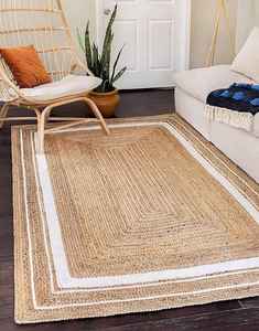 Tapis économiques en jute 100% pour chambre et salon - Product Image 3