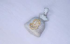 Colgante de Diamante de Corte Redondo VVS1 Moissanite Smoker's Club, Estilo Hip Hop, Plata 925, Joyería Fina, Colgantes y Dijes - Product Image 5