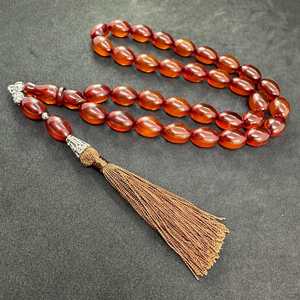 Cuentas de Oración Hechas a Mano de Resina Amarilla de Lujo, Ecológicas - Product Image 3