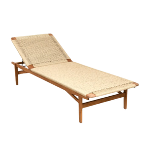 เตียงอาบแดดกลางแจ้งแบบพับได้ รุ่นลิลา ลูงเกอร์ พรีเมียมเกรด ทำจากไม้เนื้อแข็ง ดีไซน์สวยงาม ทออย่างประณีต กันน้ำได้ - Product Image 1