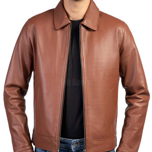 Veste d'hiver en cuir véritable respirante avec tissu écologique, style 2026, nouvelle collection, veste en cuir pour homme de haute qualité à prix abordable - Product Image 2