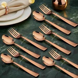 Juego de Cubiertos de Acero Inoxidable de Alta Calidad, Cuchara, Tenedor, Cuchillo, Cubiertos de Lujo Plateados para Mesa, Vajilla para el Hogar y Restaurantes - Product Image 2