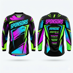 Nuevo Estilo, Transpirable, de Secado Rápido, Jersey de Motocross para Hombre, de Poliéster/Algodón, para Carreras, Descenso, Motociclismo Todoterreno, Ropa Deportiva - Product Image 4