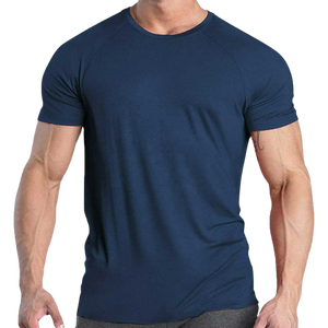 Men's Olive Green Slim Fit Short Sleeve Cotton T-Shirt Breathable Casual O-Neck Jersey Knitted Solid Color - Product Image 4