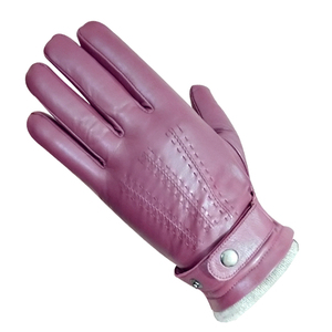 Solid <b>Women</b> Fashion <b>Leather</b> <b>Gloves</b> Thermal Outdoor Plain Custom Made Good Material Winter <b>Gloves</b> - Product Image 5